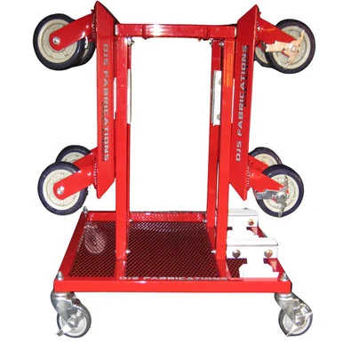 DJS Fabrications 00115-2 Mobile Dolly Station with 2 DJS-00102 Dollies