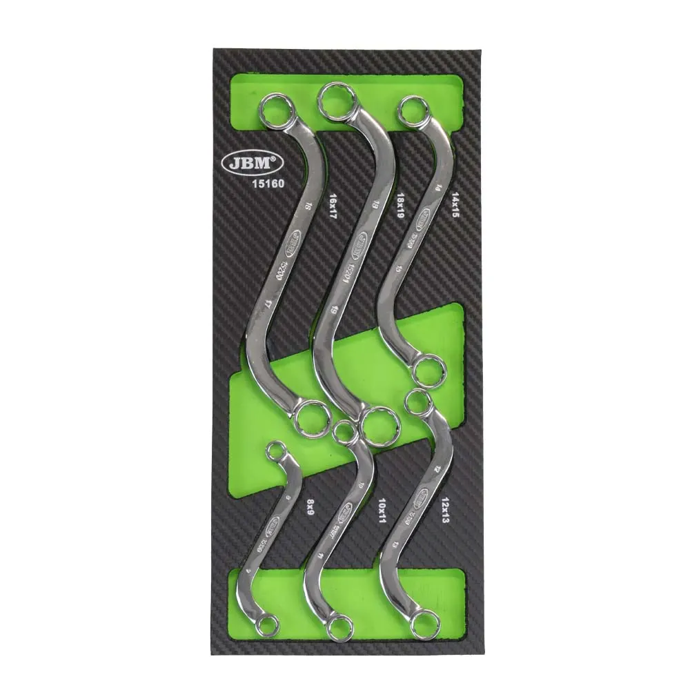 JBM -Type “S” Wrench Set – 6 Pieces – Mirror Finish – Carbon Fiber Finish – EVA Tray