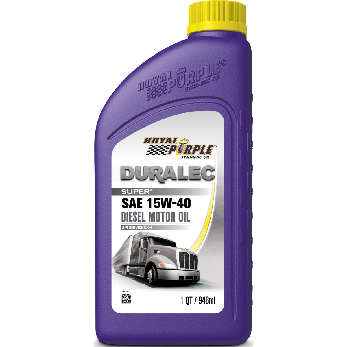 15w40_1qt_back.webp 1Qt SAE 15W-40 CK4 Royal Purple Duralec Super Motor Oil For Diesel Engines (mfg#01154)