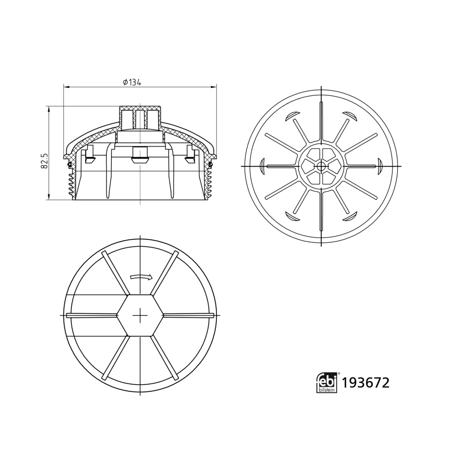 FEBI -Oil Filter Housing Cap