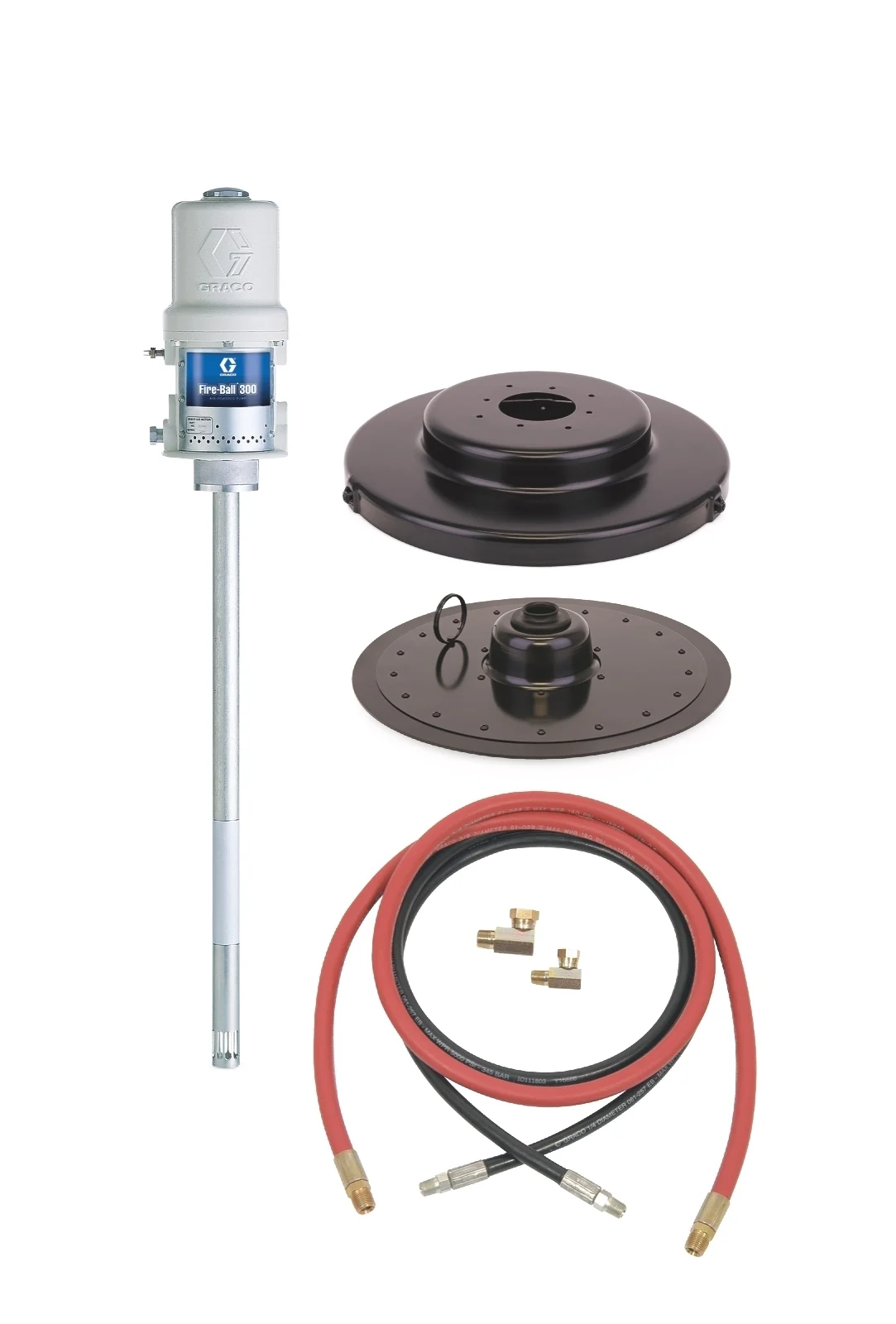 Grease Pump, Fireball, 300, 50:1 Ratio, 120 LB Grease Pump Package