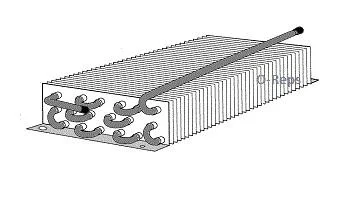 (G4-7) Delfield 3516158 Evaporator coil 10-1/4" x 6" x 2-1/4"