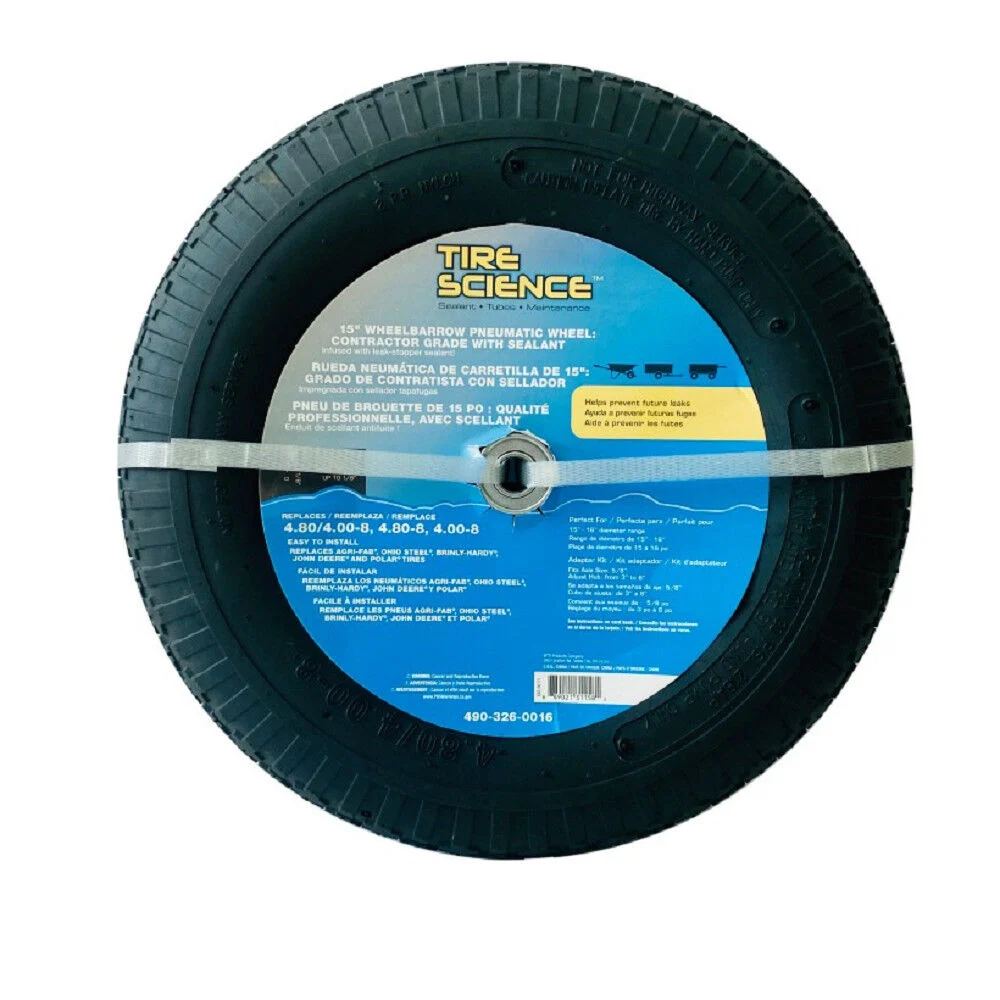 15” Universal Air Filled Wheel with Tire Sealant
