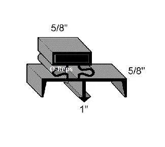 (N1-5) Victory 50630604 Drawer gasket magnetic 12-3/4" x 15-3/4"