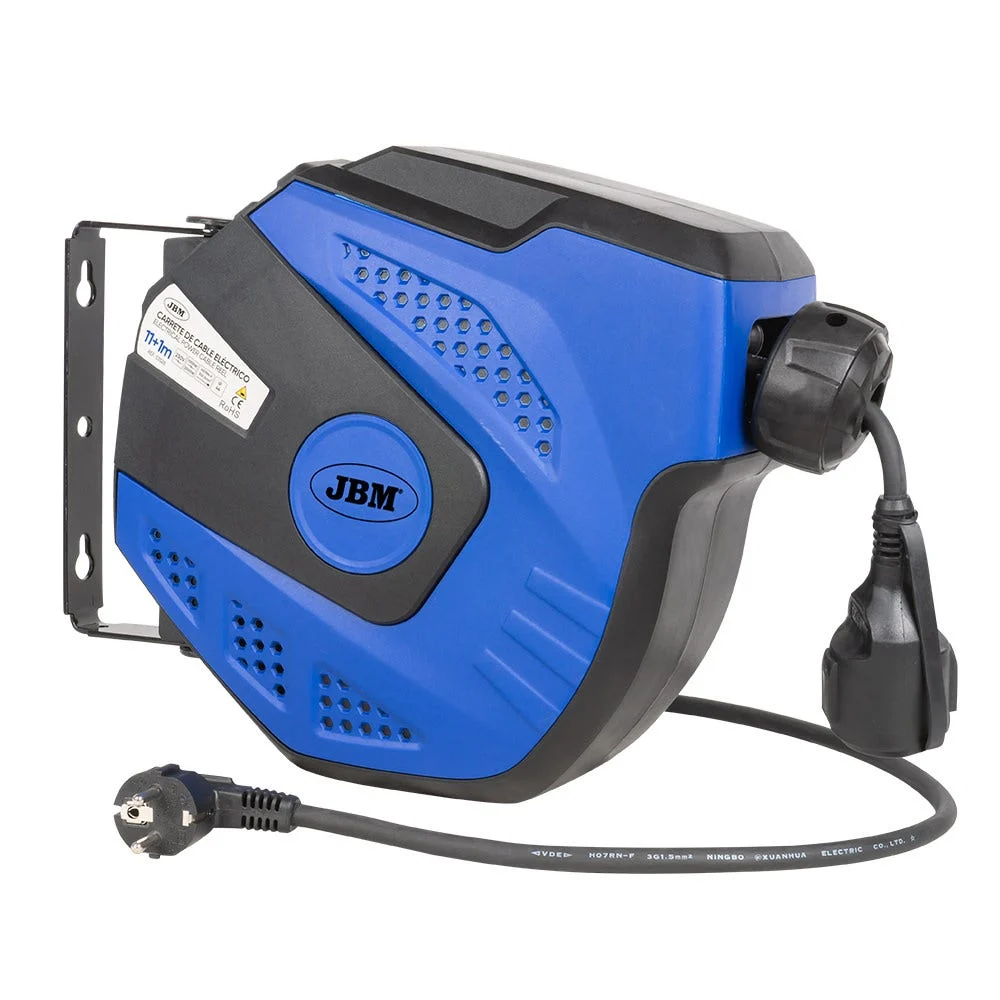 JBM -Retractable Electric Cable Reel – 12m
