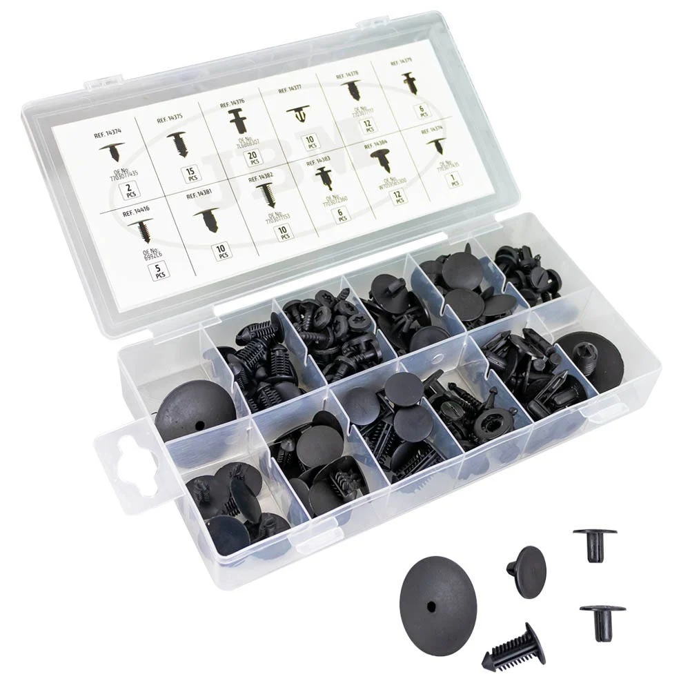 JBM -Clip Assortment – Renault/Dacia – 109 Pieces – Upholstery