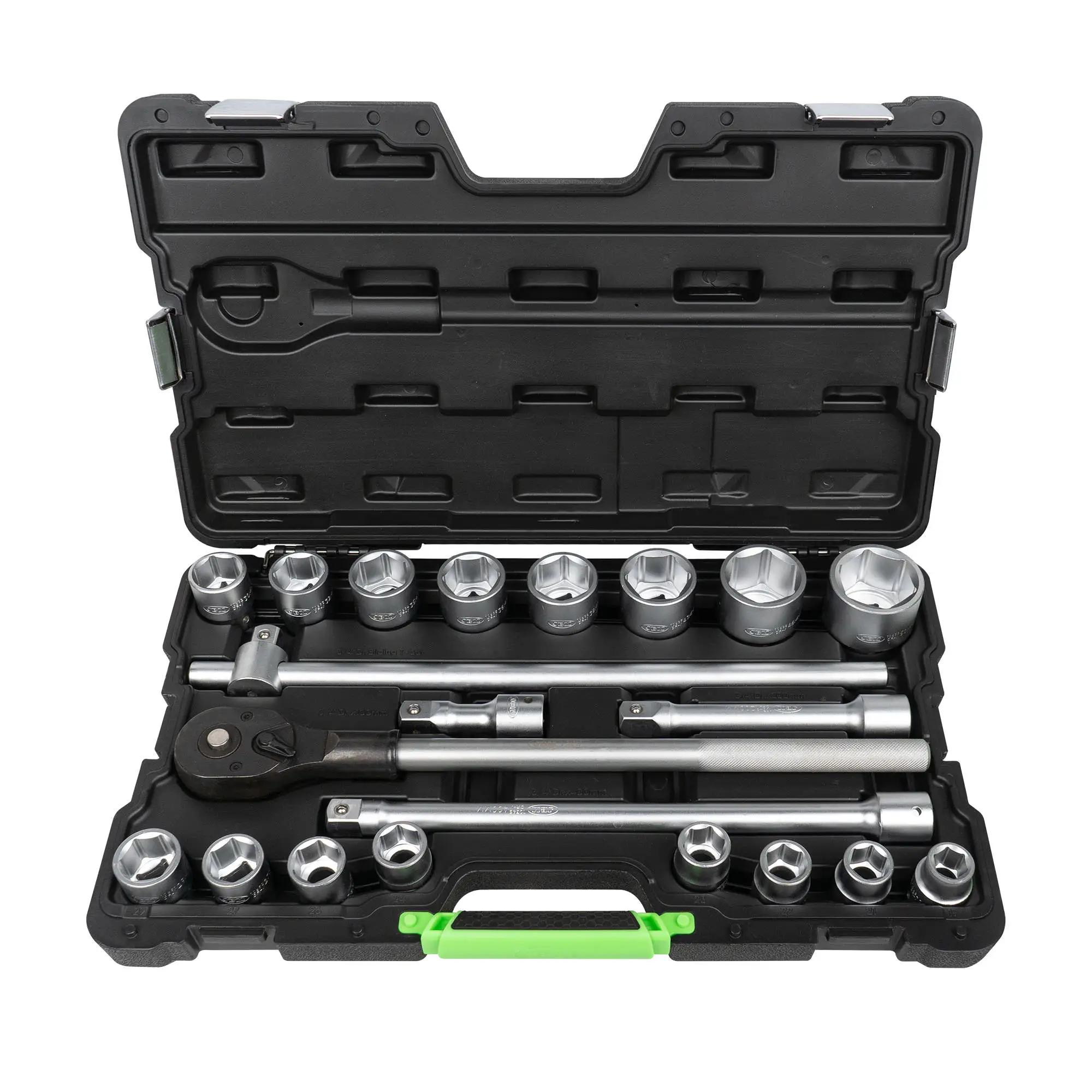 JBM -21-Piece 3/4" Hex Socket Set – Zinc Finish