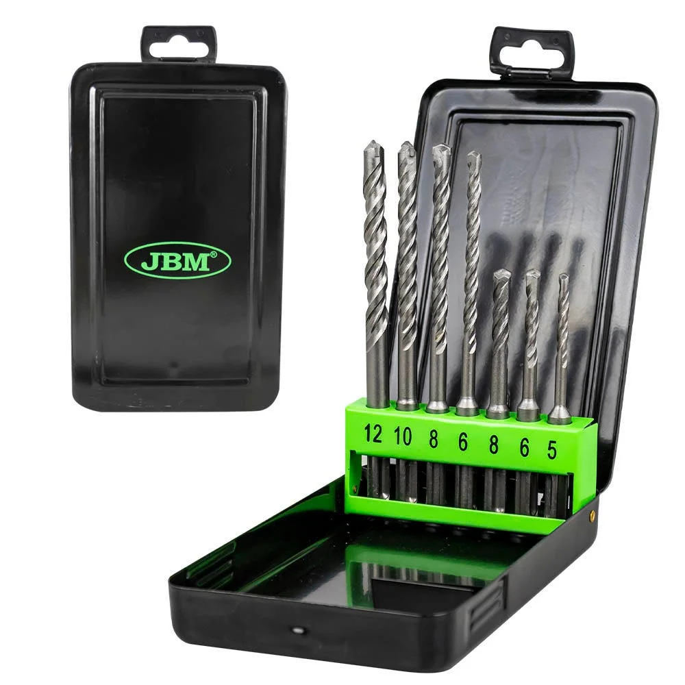 JBM -Hammer Drill Bit Set – SDS Plus – 7 Pieces