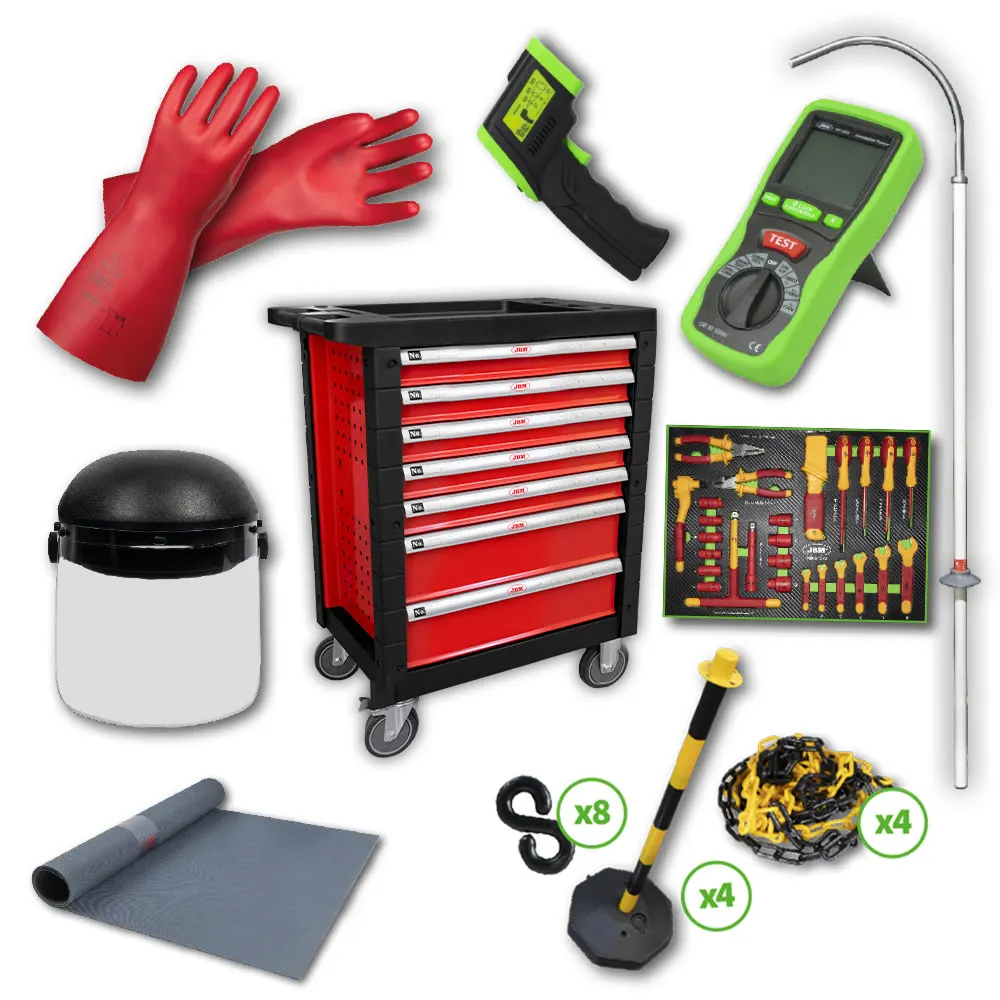 JBM -Tool Trolley – 7 Drawers – Red – Special VDE