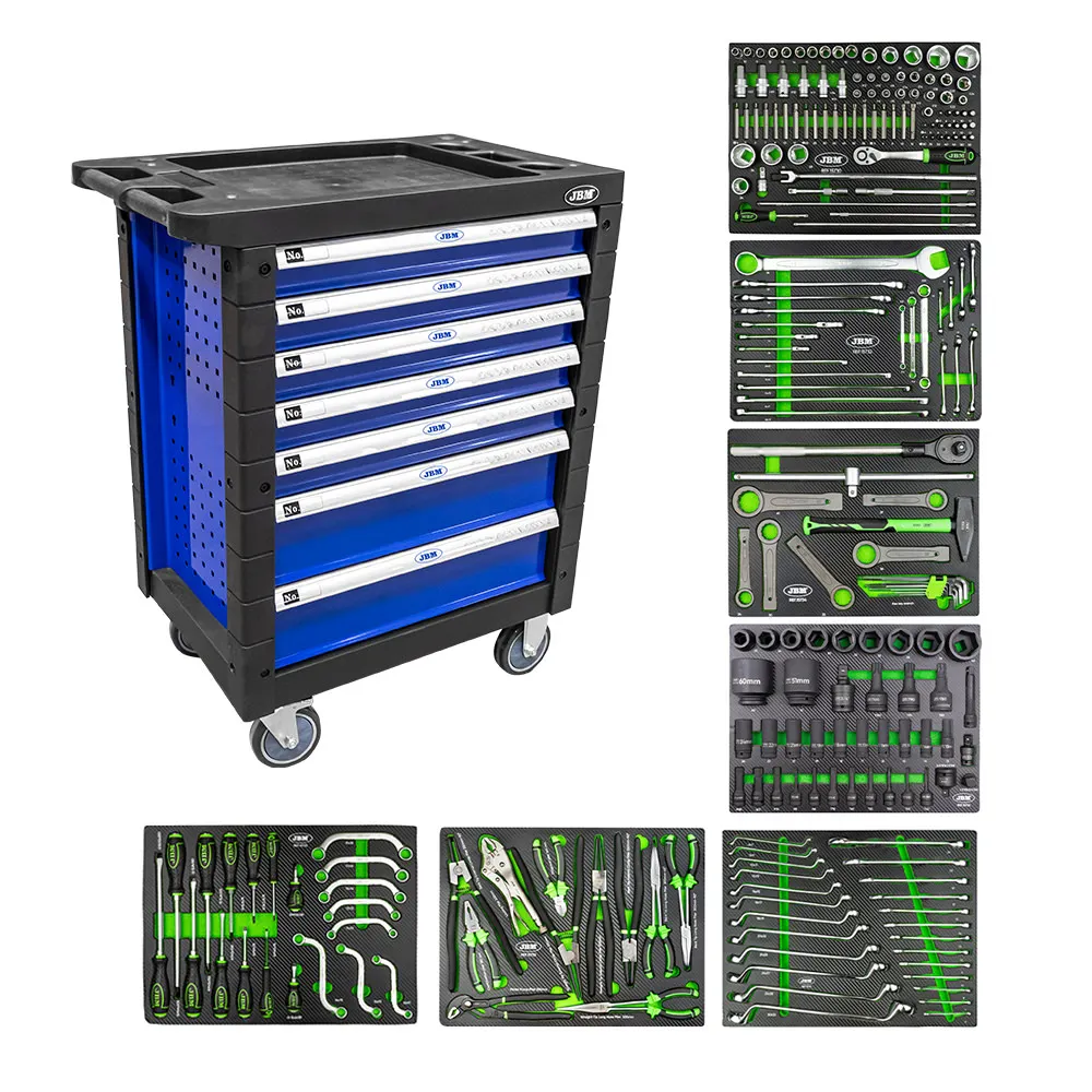 JBM -Tool Trolley – 7 Drawers – Blue – Special for Trucks