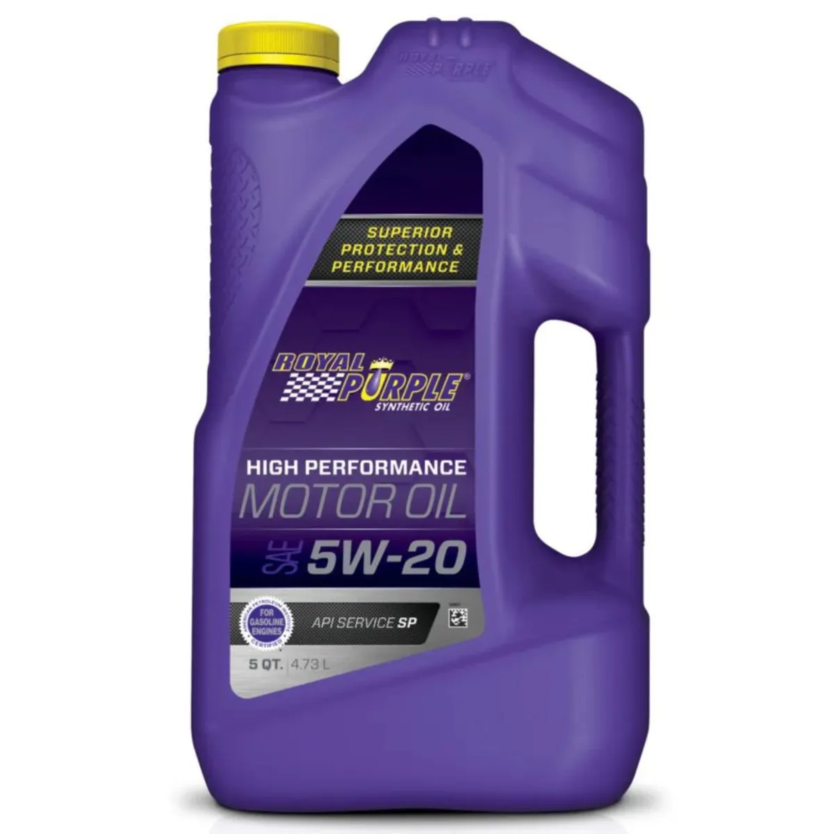 5w20_5qt_front.webp 5Qt SAE 5W-20 Royal Purple High Performance Synthetic Motor Oil (mfg#51520)
