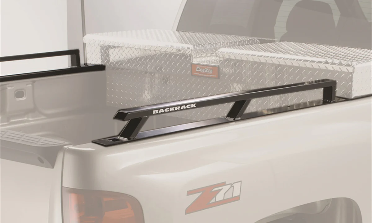 Side Rails; For Use w/Tool Box 21 in.; 6.7 Ft. Bed; 07-13 Silverado/Sierra - Backrack 65519TB