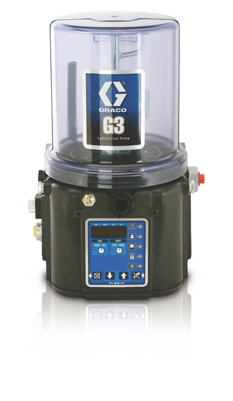 G3 Pro Grease Lubrication Pump, 12 VDC, 4 Liter, Low Level with Controller, 5 Pin CPC