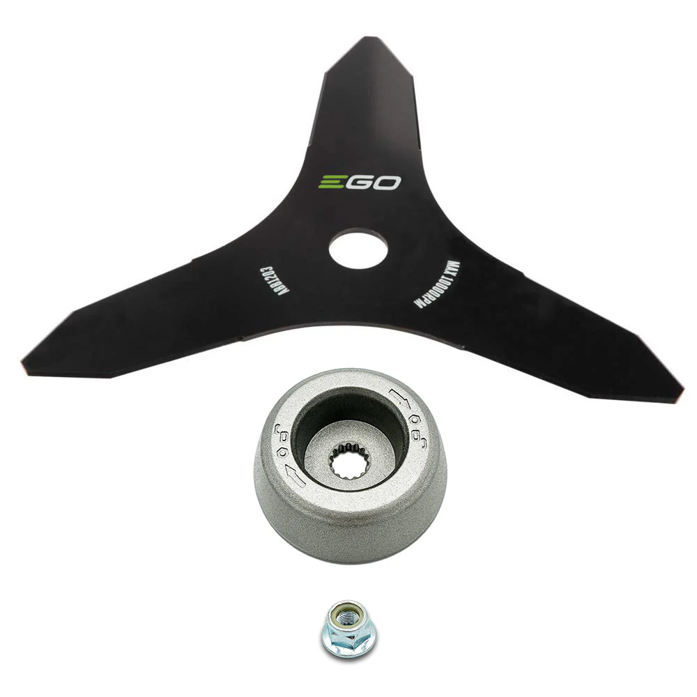 EGO Power+ ABB1203-K 3-Teeth Metal Blade Change Kit for BCA1220 Carbon Fiber Brush Cutter Attachment and AB1203-1 Kit for STX3800 / STX4500 / BCX4500 Commercial String Trimmer