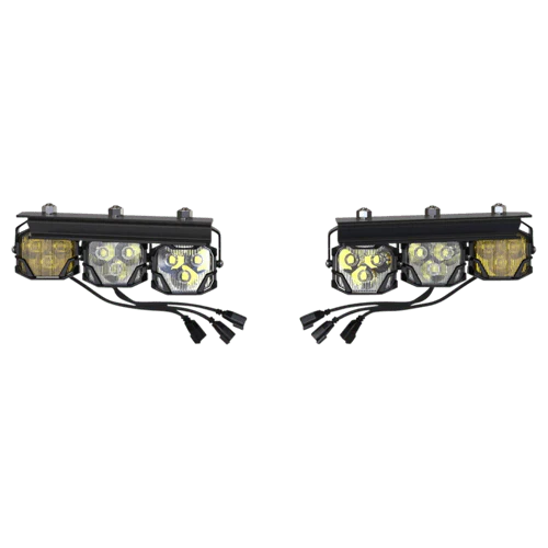 4B FOG BRACKETS: TYPE BRONCO TRIPLE 2021 - Morimoto BAF069