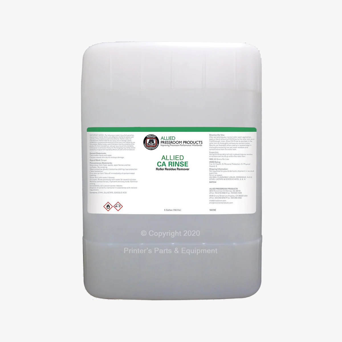 Allied CA Rinse 10619C | 10619D | 10619E