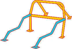 Pro Street Side Bar Kit 1-3/4 x 0.134 DOM - Chassis Engineering C/E3213