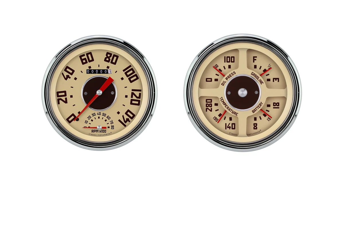 47-53 Chevy Truck Quad Gauge - Classic Instruments CT47GM62