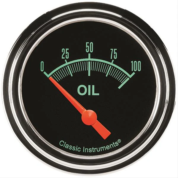 G/Stock Oil Pressure 2-5/8 Short Sweep - Classic Instruments GS281SLF