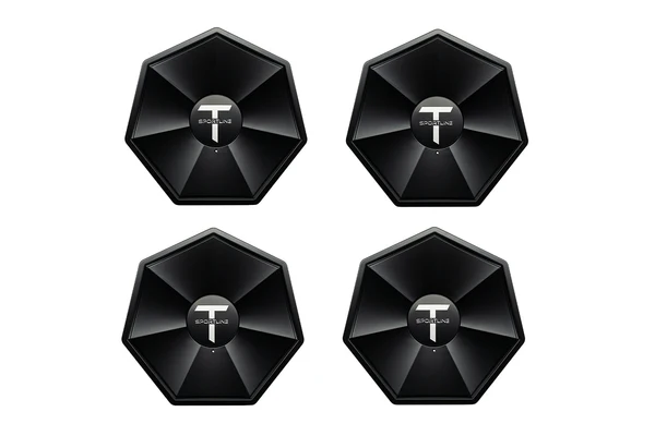 Tesla Cybertruck 7-Sided Hex Center Caps for Factory Wheels