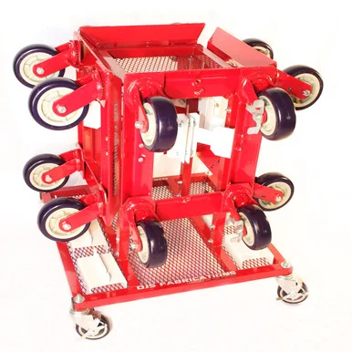 DJS Fabrications 00115-4 Mobile Dolly Station with 4 DJS-00102 Dollies