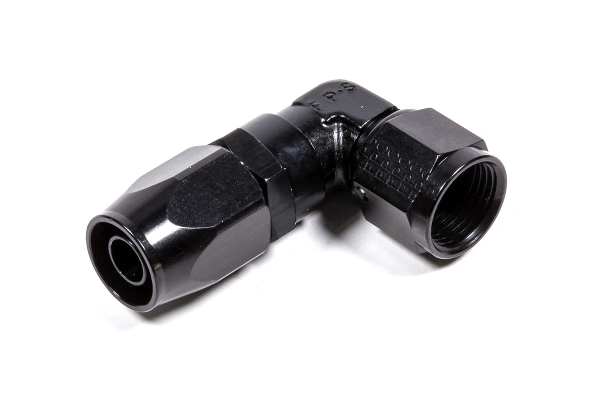 #8 x 90 Low Profile Forged Hose End Black - Fragola Performance Systems 109108-BL