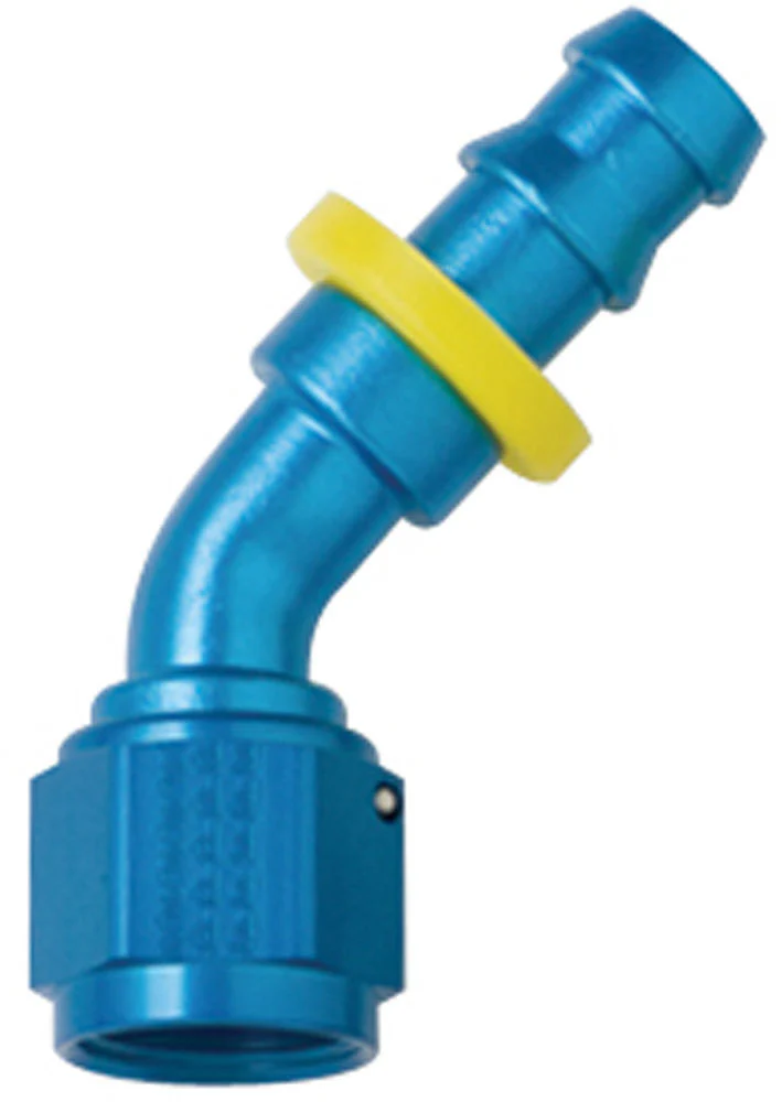 Hose Fitting #4 45 Deg Push Lock - Fragola Performance Systems 204504