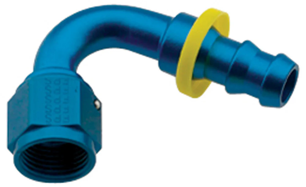 Hose Fitting #6 120 Deg Push Lock - Fragola Performance Systems 212006