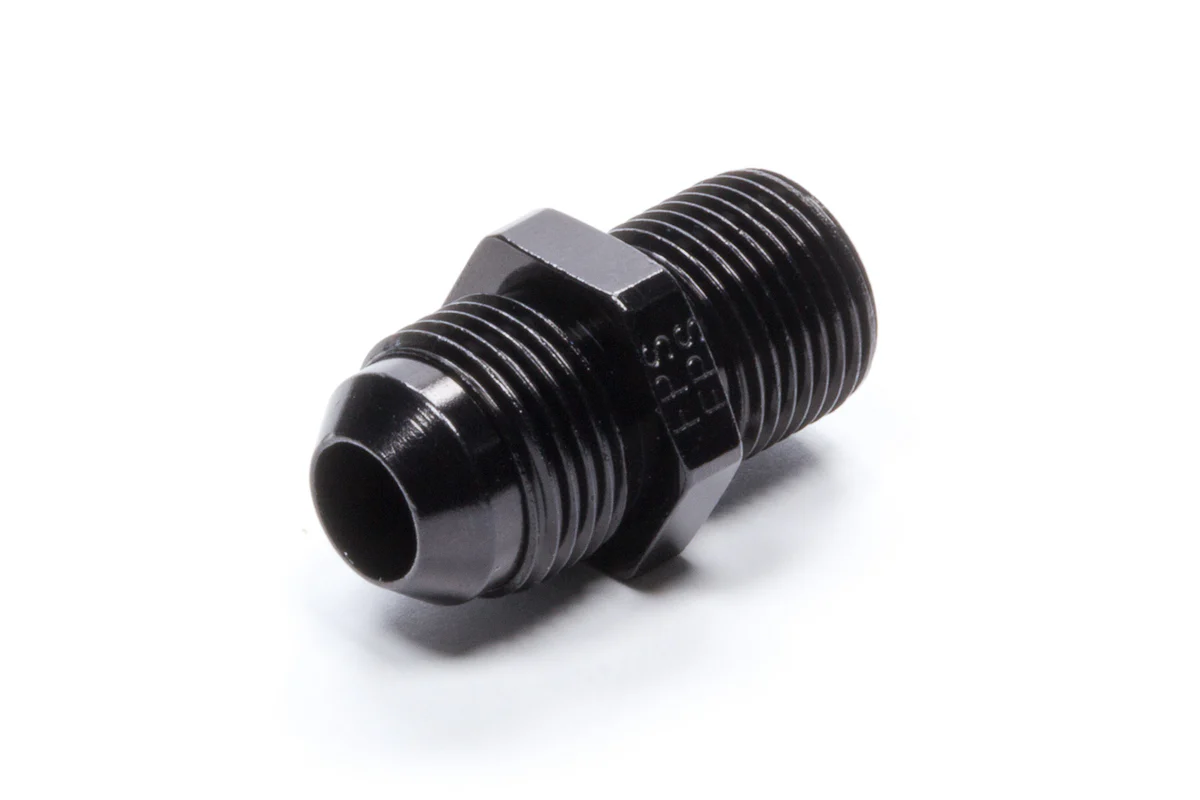 #8 x 18mm x 1.5 Adapter Fitting Black - Fragola Performance Systems 460818-BL