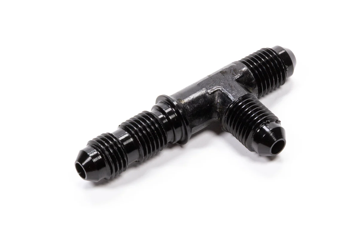 #4 Bulkhead TeeBlack - Fragola Performance Systems 480404-BL