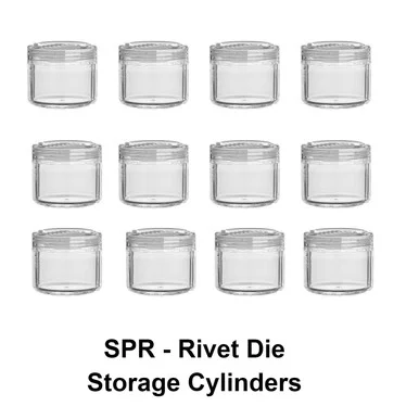 SPR-12 Round Rivet Storage Cylinders 12 Pack