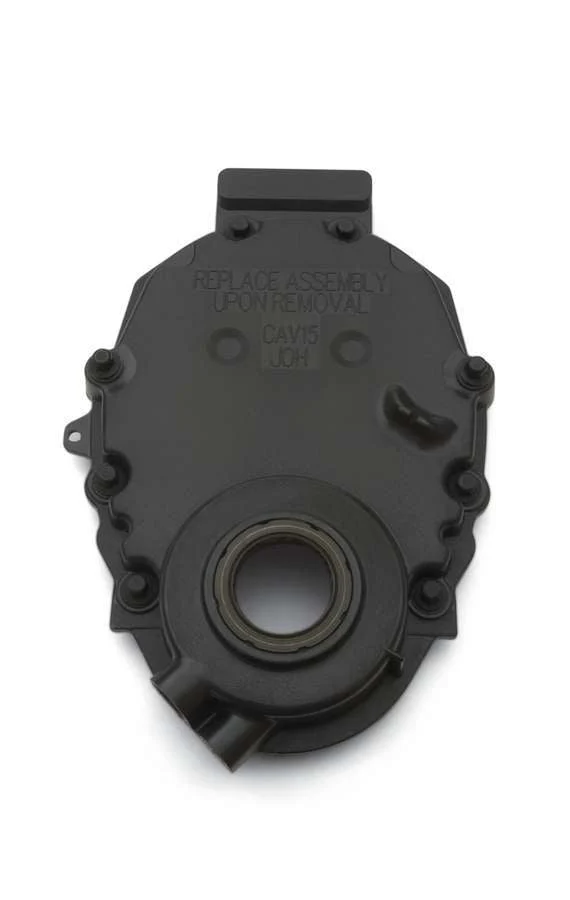SBC Front Timing Cover - Black Plastic - Chevrolet Performance Parts 12562818