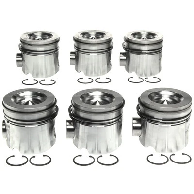 Piston Set w/Rings Dodge Cummins 6pk - Clevite77 224-3732WR