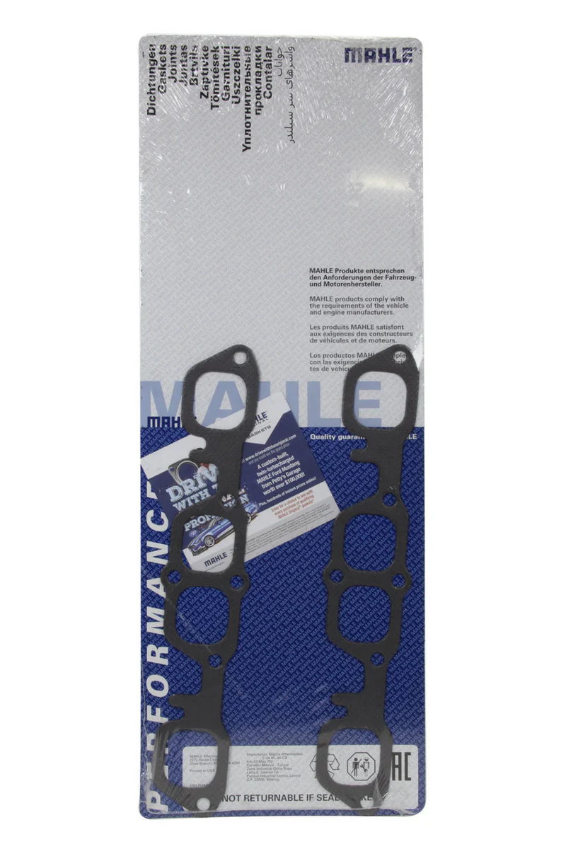 Header Gasket Set - SBC Ret-Ports 1.800 x 1.600 - Clevite77 MS19981