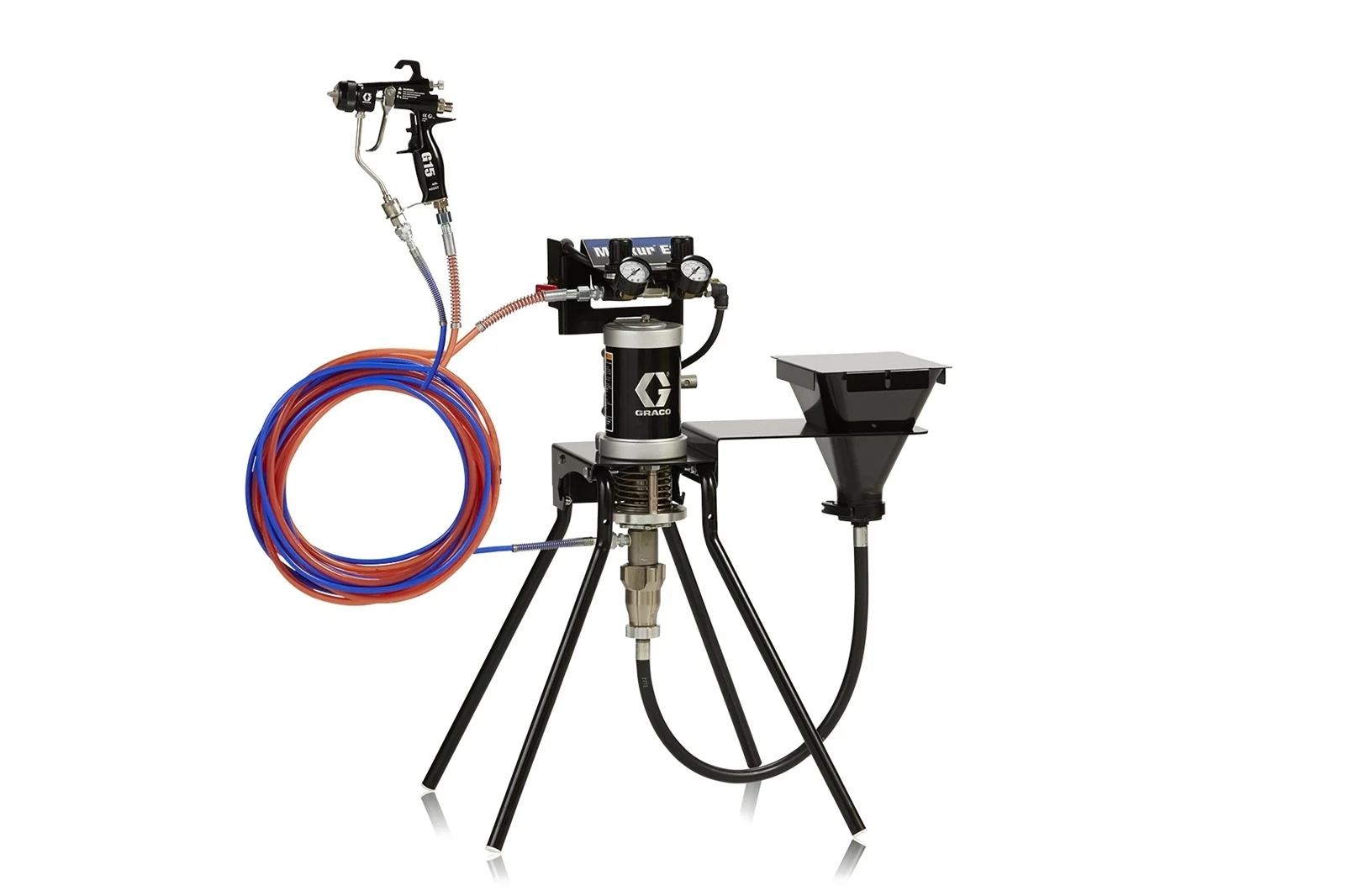 Merkur ES 15:1 AA Package, 0.4 gpm, Standard Mount, G15 Spray Gun, Hopper