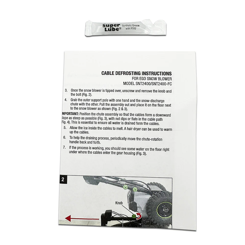 EGO NASNT24000AS01 SNT2400 Cable Defrosting Grease Packet Kit