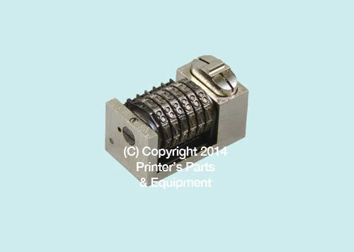 Numbering Machine 5/32 6 Digits Backward Solid Wheels with –