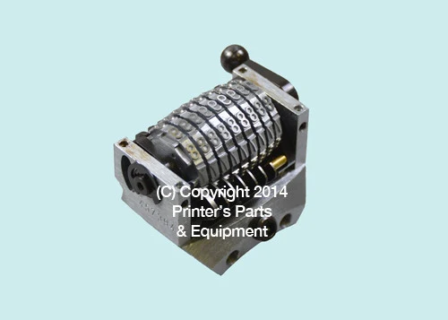 Numbering Machine 22.2633 GTO 46/52 QM/PM 9 Digits Convex Backward
