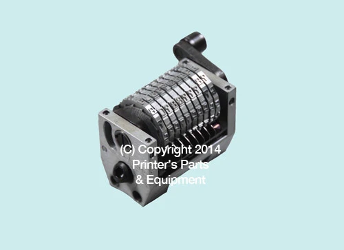 Numbering Machine 19in MICR 9 Position 5/32in Backward With Spring NM-MICR19B