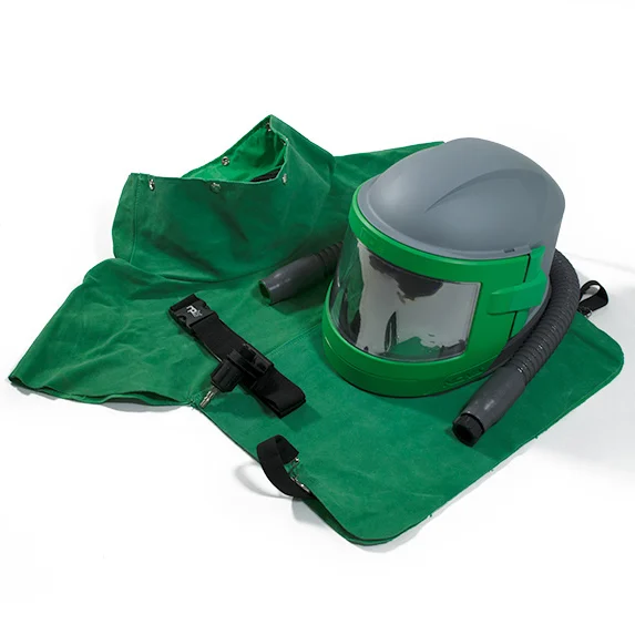 Nova 3 Respirator Head-Top with Leather Cape, Breathing Tube and Flow Control