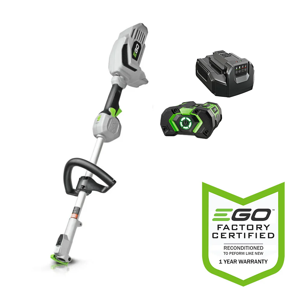 PH1400-FC_BA1400T_CH2100.webp EGO Power+ PH1400-FC 56-Volt Lithium-ion Power Head (Reconditioned) with NEW BA1400T Battery and NEW Standard Charger