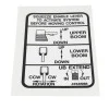 T474856 Decal Single Stick 4 Function
