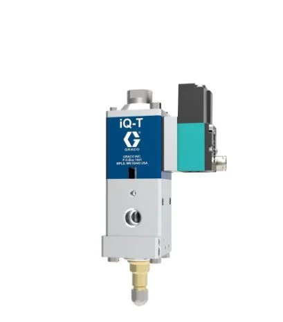 VGMFT000BA.webp iQ Dispense Valve, PGM Valve, Tip-Seal, Ambient, 0.051in (1.3mm) Tip, 2.36in (60mm) Nozzle, Direct Mount Solenoid