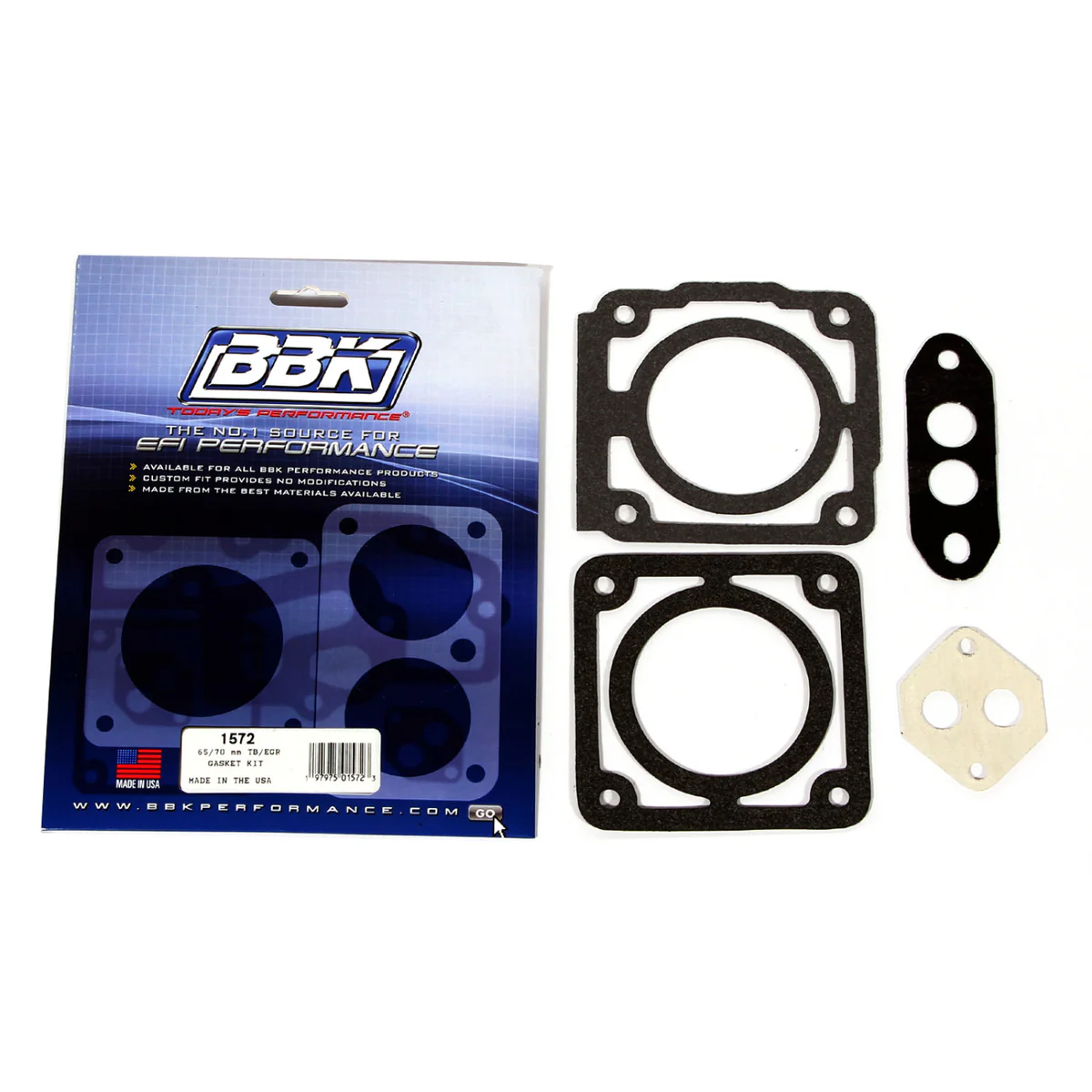 Throttle Body Gasket Kit - 65/70mm 86-93 Mustang - BBK Performance Parts 1572