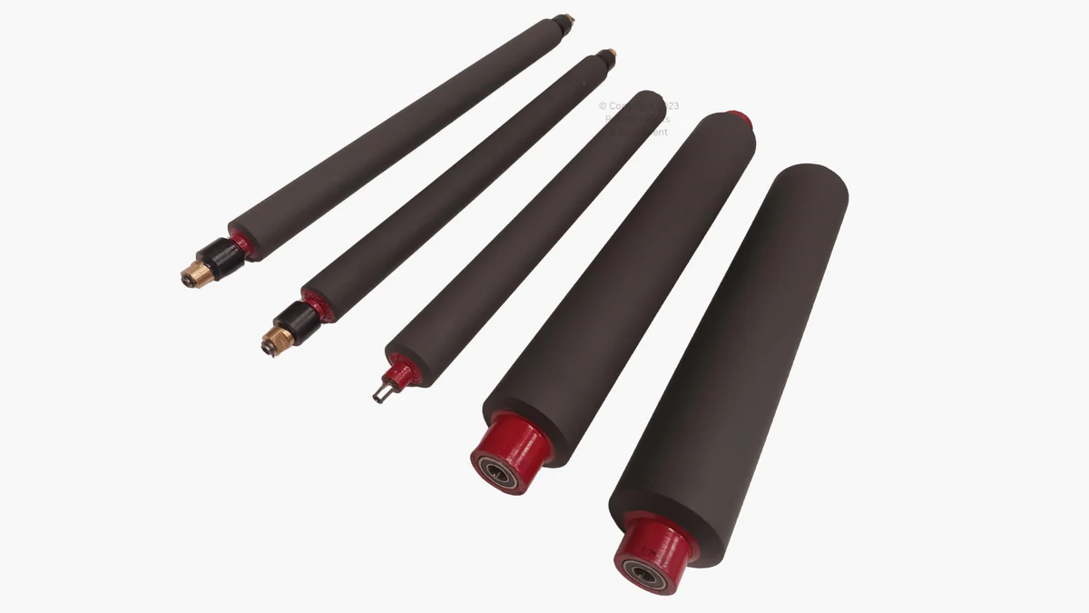Rubber Roller Set of 5 for AB DICK 375 9800 PPE-375K