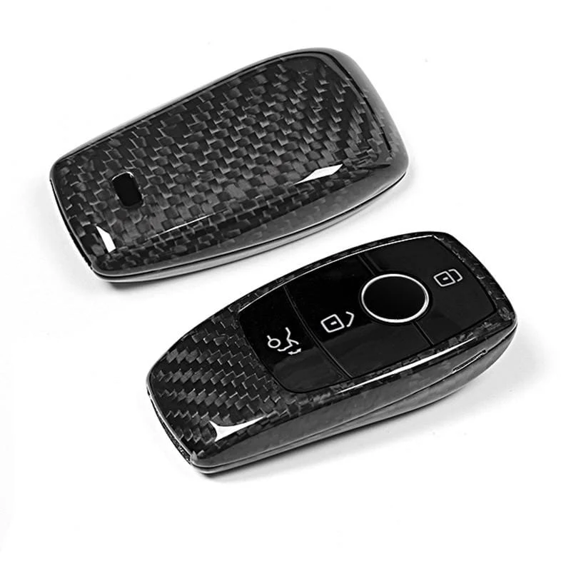 Real Molded Carbon Fiber Smart Key Fob Case Mercedes-Benz EQC