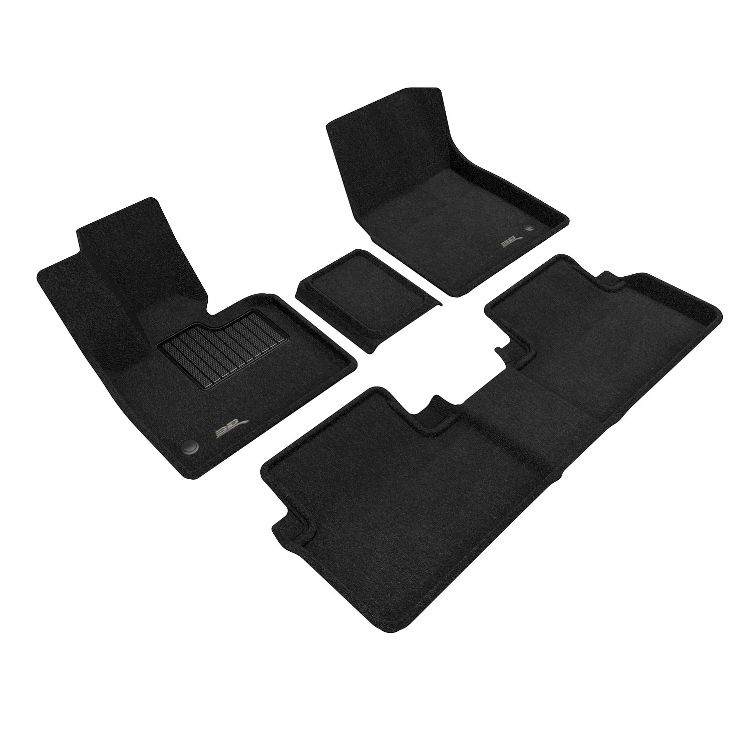 3D MAXpider Custom Fit All-Weather ELEGANT Series LHD Floor Mats For BMW i3 4 SEATS 2014-2021
