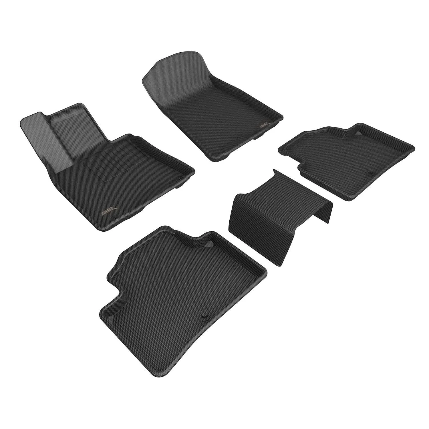 3D MAXpider Custom Fit All-Weather KAGU Series LHD Floor Mats For Genesis GV70 2023-2025