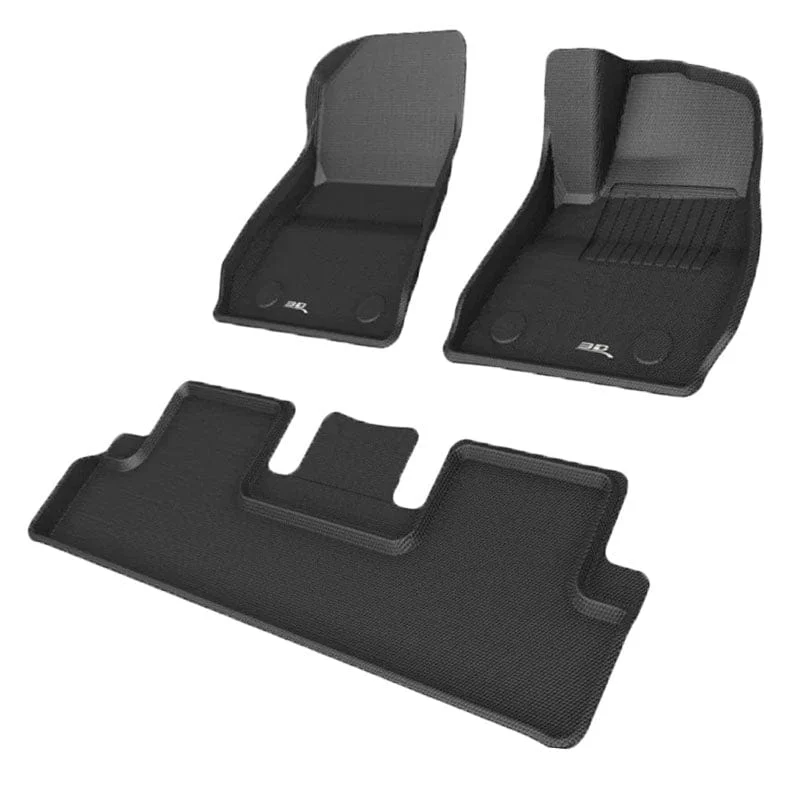3D MAXpider UK Right Hand Drive RHD Custom Fit All-Weather KAGU Series Floor Mats For Tesla Model 3 5 SEAT 2020-2023