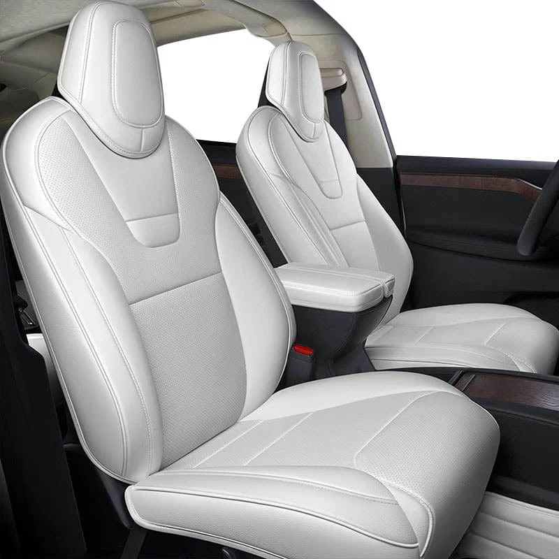 Custom Premium Vegan Leather Car Seat Covers for Tesla Model S 2012-2025